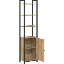 vidaXL Estanterías-Estantería para libros Roble artesanal 40 x 24 x 161 cm