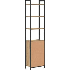 vidaXL Estanterías-Estantería para libros Roble artesanal 40 x 24 x 161 cm