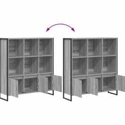 vidaXL Estanterías-Estantería para libros 2 pcs 99,5 x 30 x 108 cm