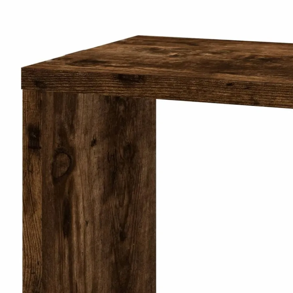 vidaXL Estanterías-Estantería pared de esquina madera 45x45x147 cm