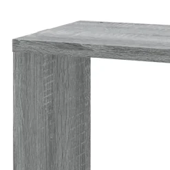 vidaXL Estantería pared de esquina madera 45x45x147 cm Gris sonoma