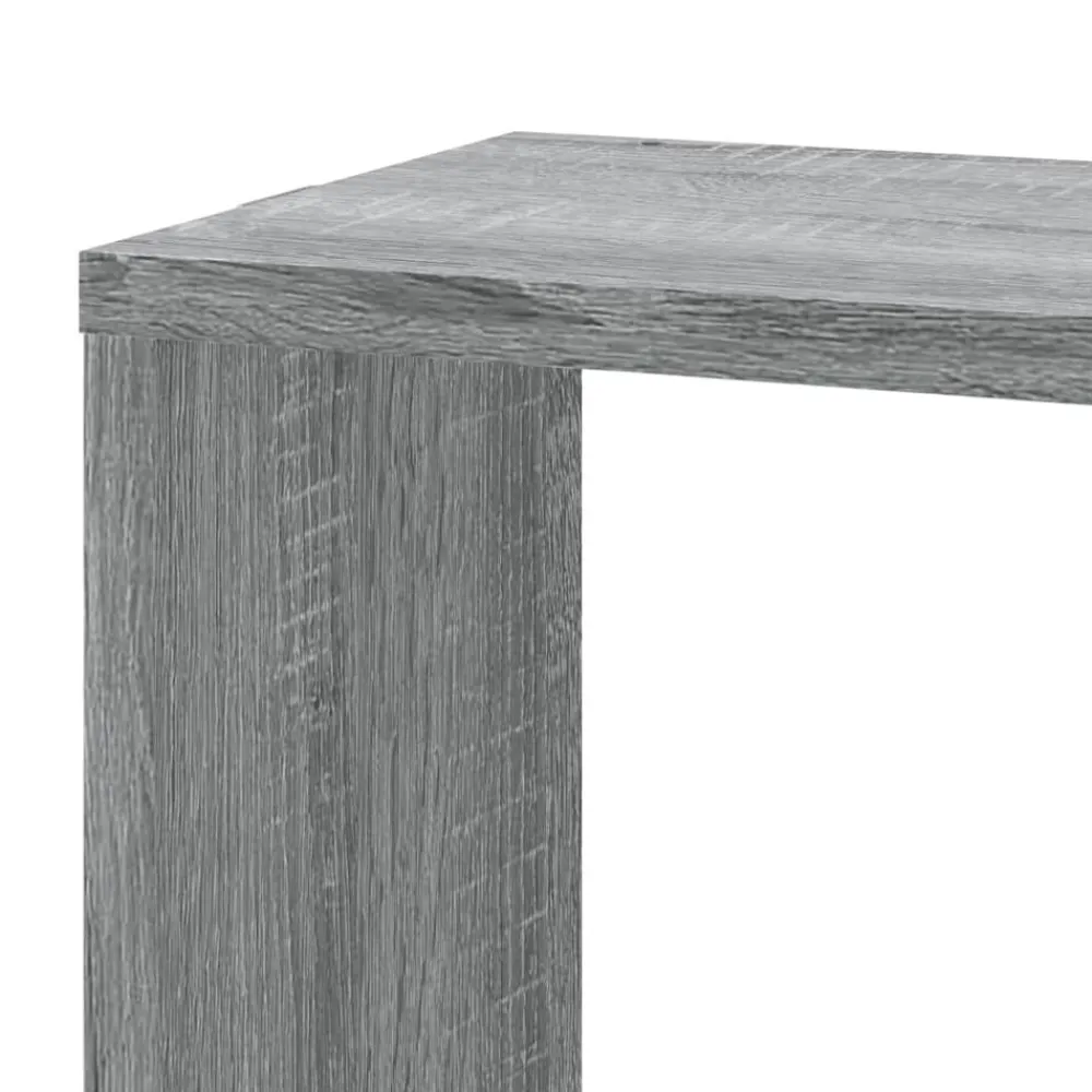 vidaXL Estantería pared de esquina madera 45x45x147 cm Gris sonoma