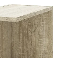 vidaXL Estantería pared de esquina madera 36,5x36,5x140cm Roble Sonoma Online