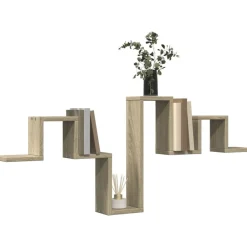 vidaXL Estantería pared madera ingeniería 104,5x10x43 cm Roble Sonoma Outlet