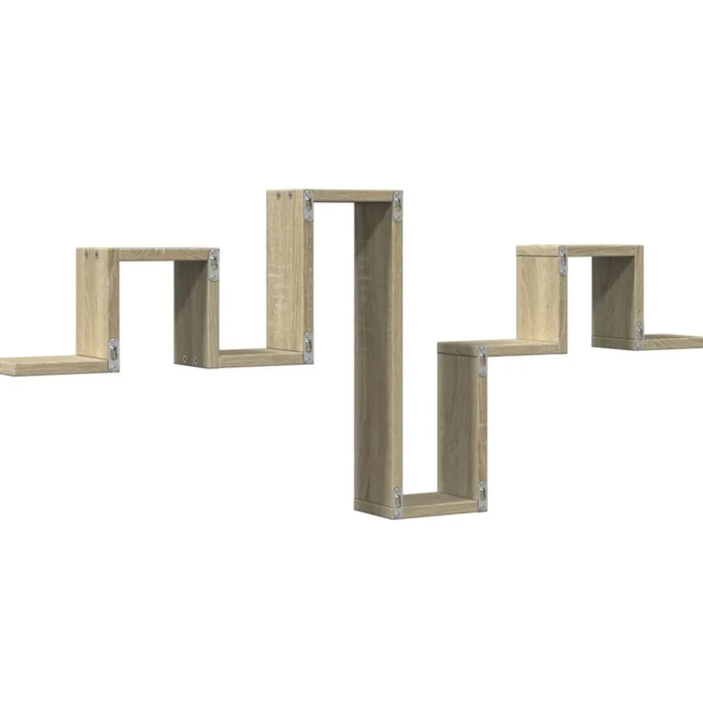 vidaXL Estantería pared madera ingeniería 104,5x10x43 cm Roble Sonoma Outlet