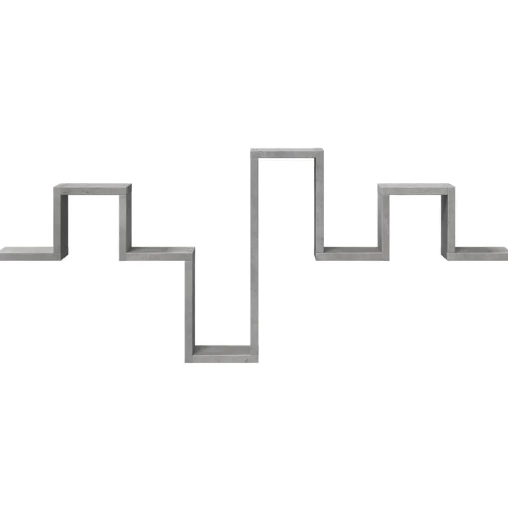vidaXL Estantería pared madera ingeniería gris hormigón 104,5x10x43 cm Gris hormigón Sale