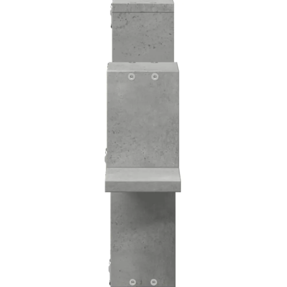vidaXL Estantería pared madera ingeniería gris hormigón 104,5x10x43 cm Gris hormigón Sale