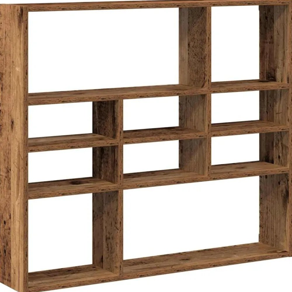 vidaXL Estanterías-Estantería pared madera contrachapada 90x16x78cm