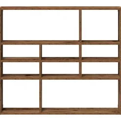 vidaXL Estanterías-Estantería pared madera contrachapada 90x16x78cm