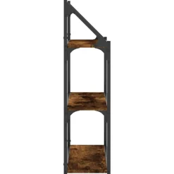 vidaXL Estantería pared madera ingeniería 60x21x78,5 cm Roble ahumado Discount