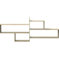 vidaXL Estanterías-Estantería pared madera ingeniería 167,5x18x68 cm