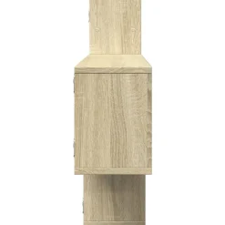 vidaXL Estanterías-Estantería pared madera ingeniería 167,5x18x68 cm