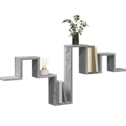 vidaXL Estanterías-Estantería pared madera ingeniería 104,5x10x43 cm