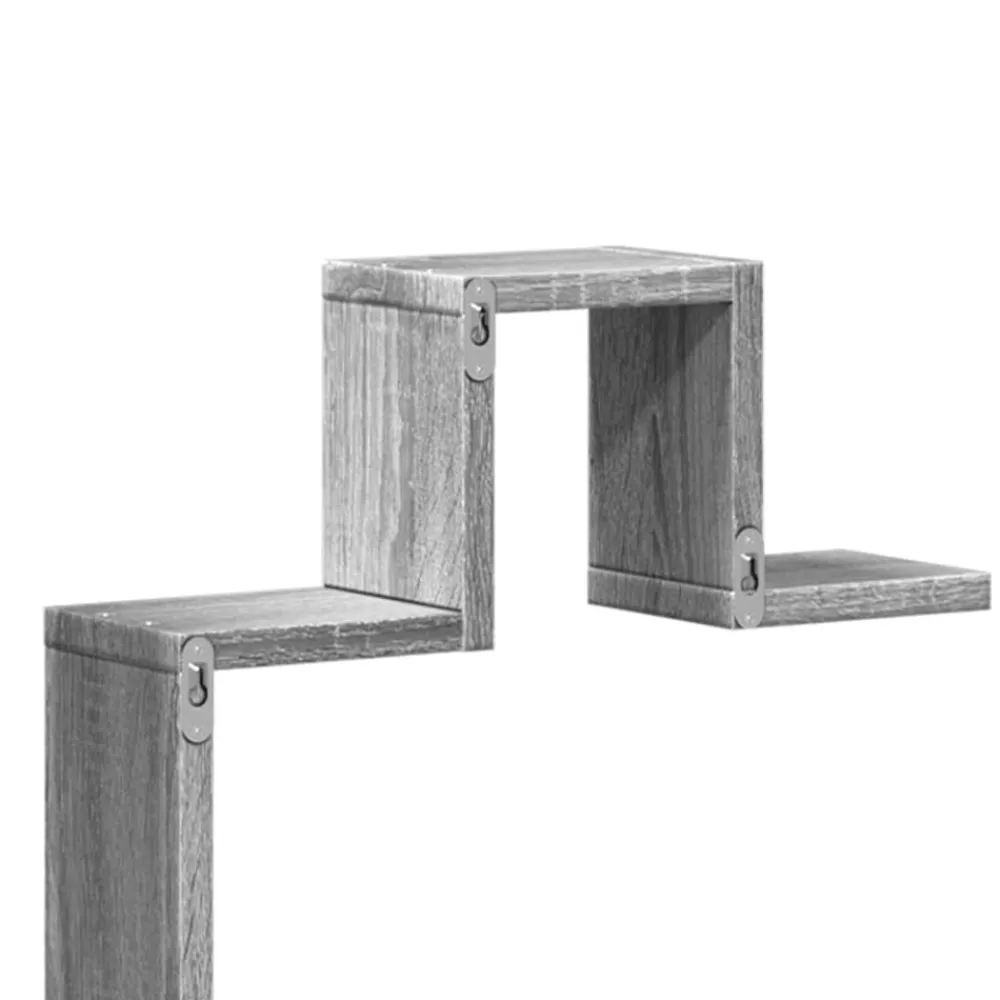 vidaXL Estanterías-Estantería pared madera ingeniería 104,5x10x43 cm
