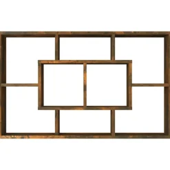 vidaXL Estantería pared madera ingeniería 85x16x52,5 cm Roble ahumado Outlet