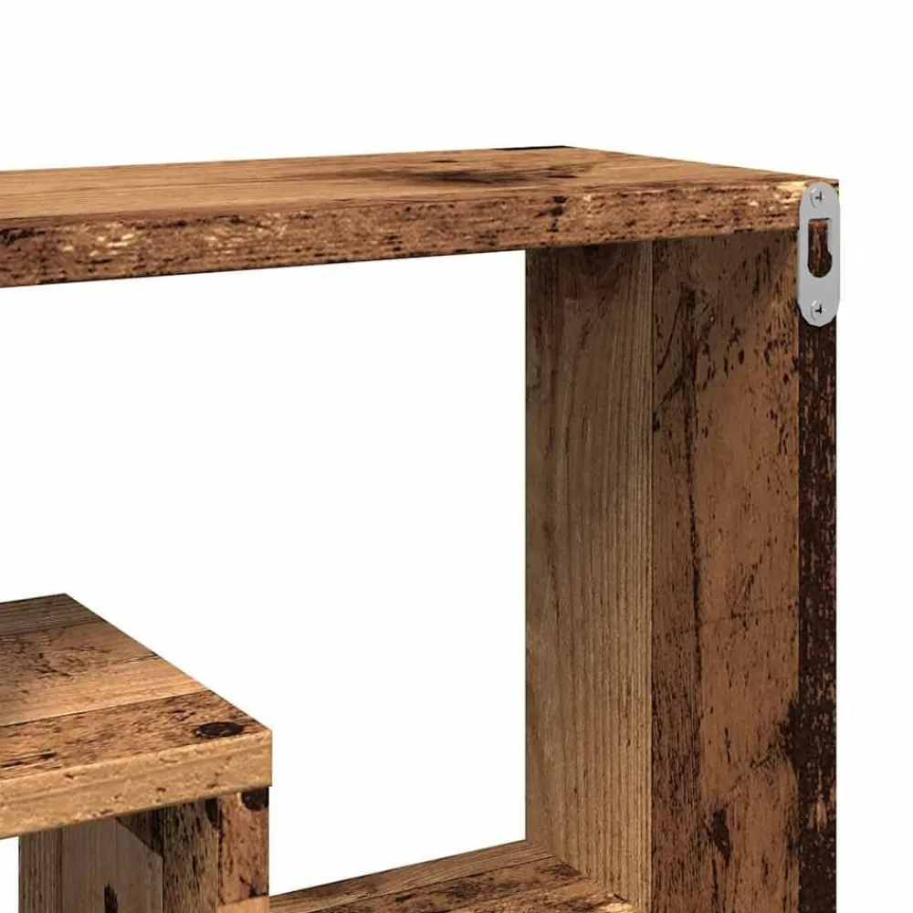 vidaXL Armarios Y Almacenamiento-Estantería pared madera contrachapada madera vieja 85x16x52,5cm