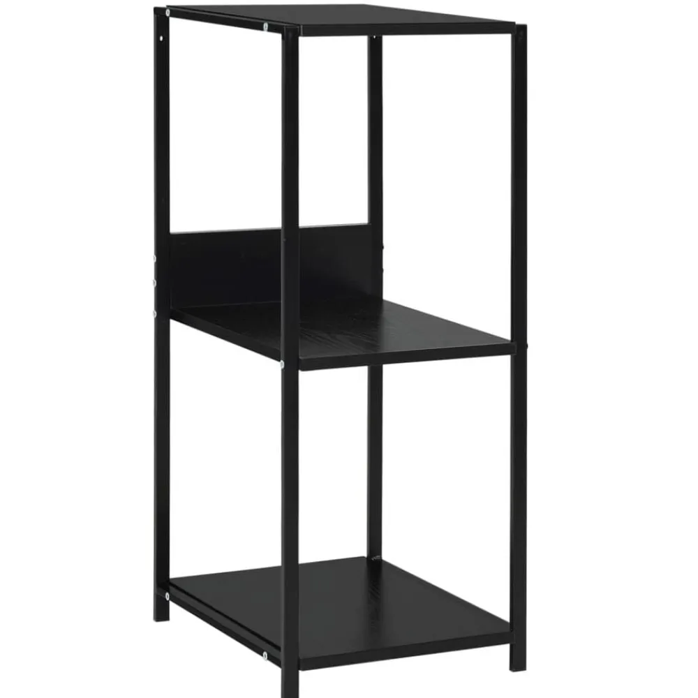 vidaXL Estantería pequeña madera de ingeniería 33,5x39,6x79,7 cm Negro Hot