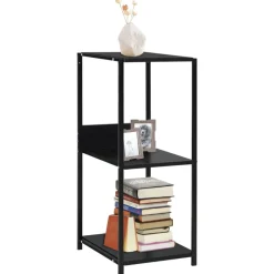 vidaXL Estantería pequeña madera de ingeniería 33,5x39,6x79,7 cm Negro Hot
