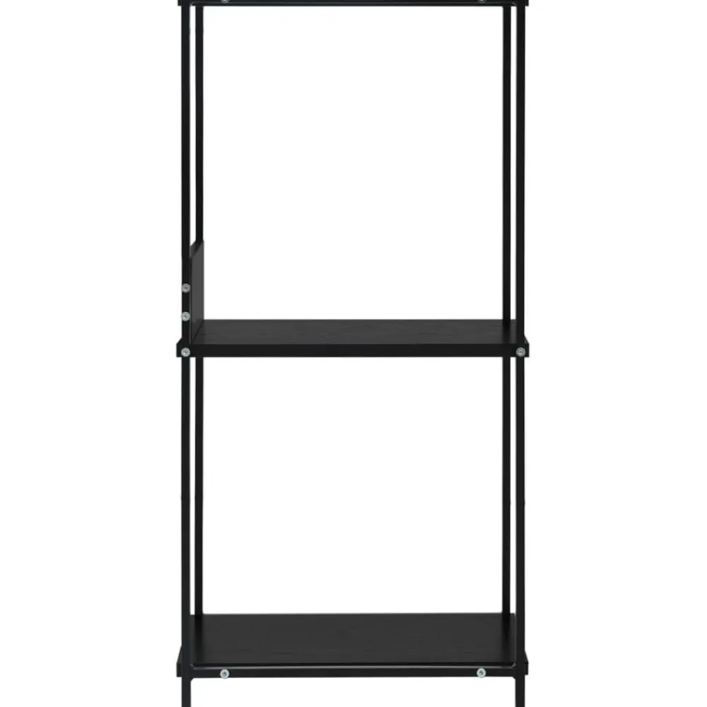 vidaXL Estantería pequeña madera de ingeniería 33,5x39,6x79,7 cm Negro Hot