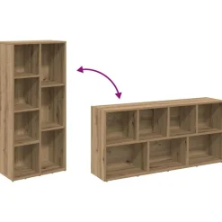 vidaXL Estantería 50x25x104 cm Roble artisan Outlet