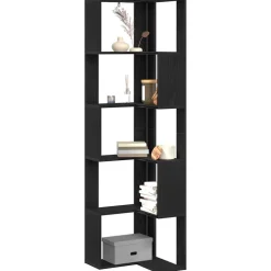 vidaXL Estantería 50 x 50 x 179 cm Roble negro