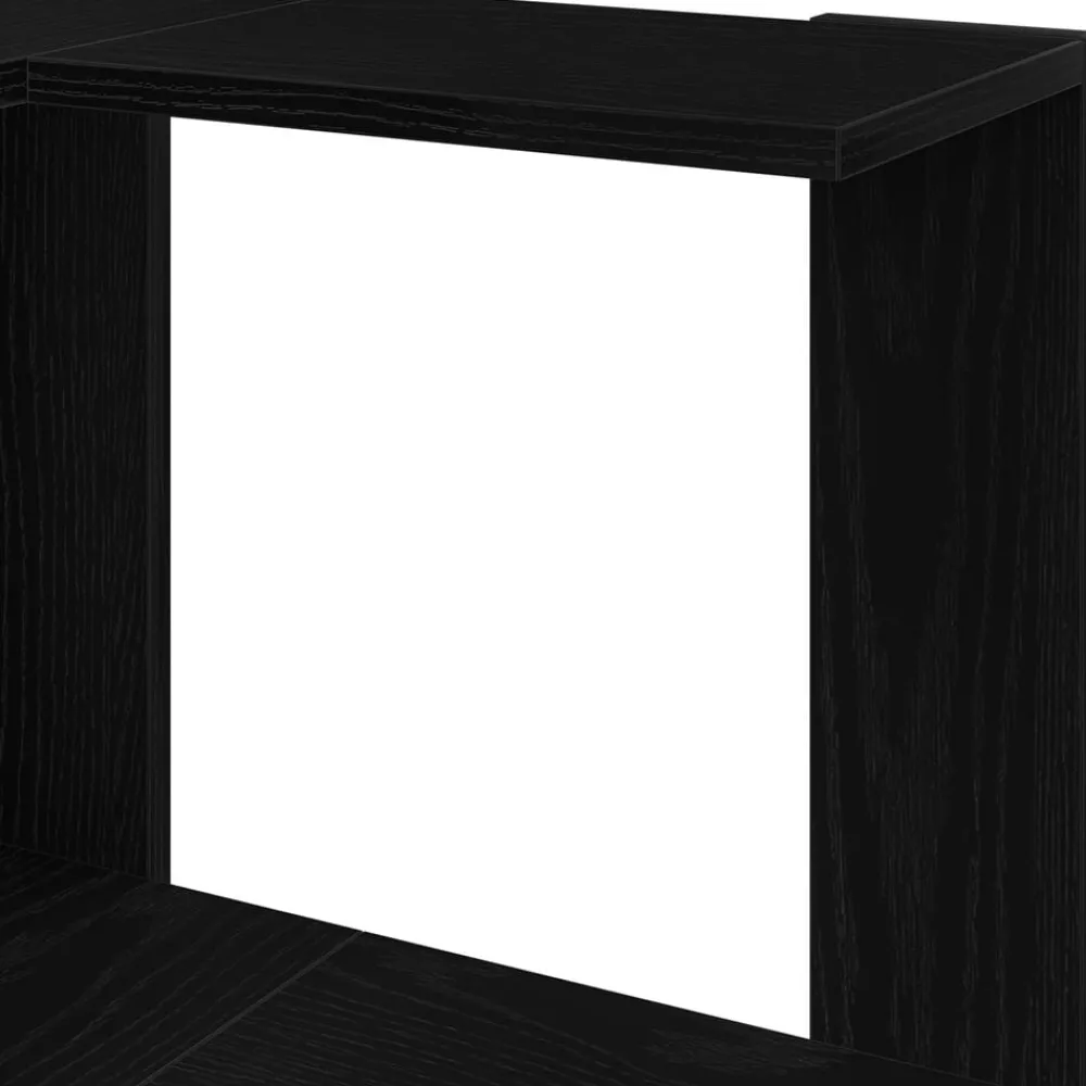 vidaXL Estantería 50 x 50 x 179 cm Roble negro