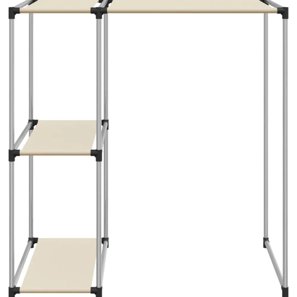 vidaXL Estantería sobre lavadora hierro color 87x55x90,5 cm Crema