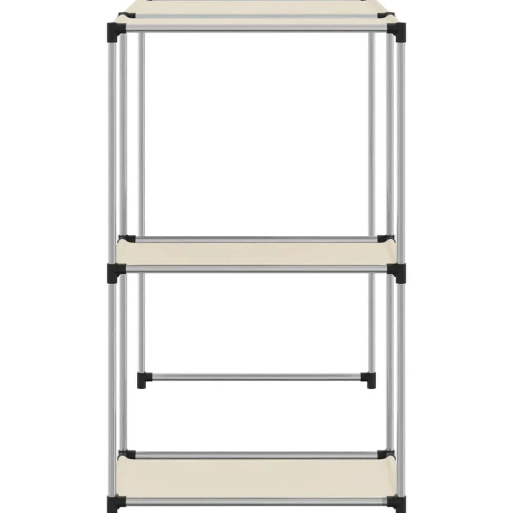 vidaXL Estantería sobre lavadora hierro color 87x55x90,5 cm Crema