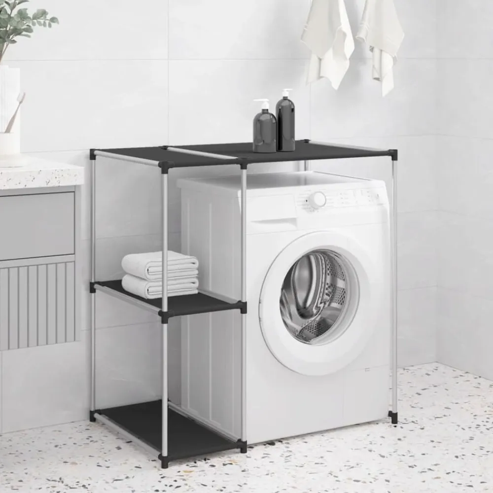 vidaXL Estantería sobre lavadora hierro 87x55x90,5 cm Negro Best