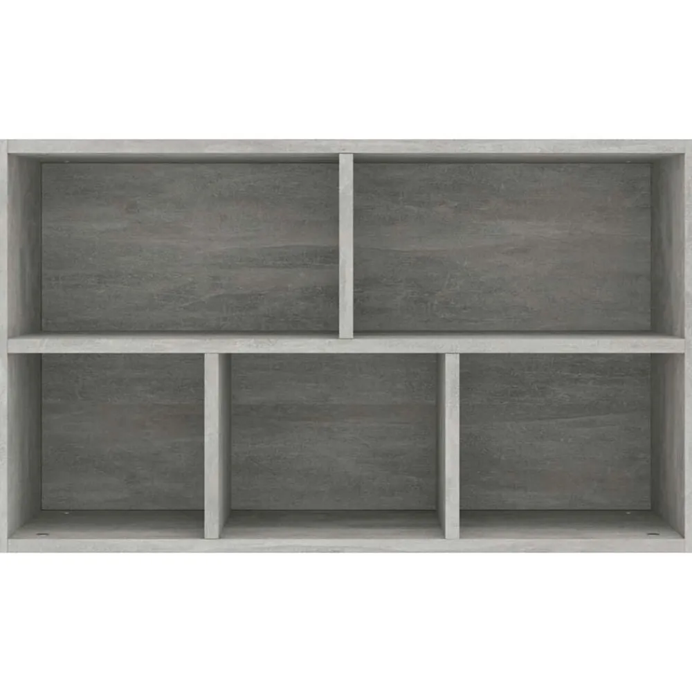 vidaXL Estanterías-Estantería/Aparador madera contrachapada gris 50x25x80 cm