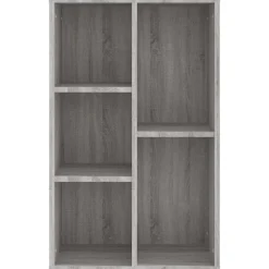 vidaXL Estantería/Aparador madera contrachapada 50x25x80cm Gris sonoma Discount