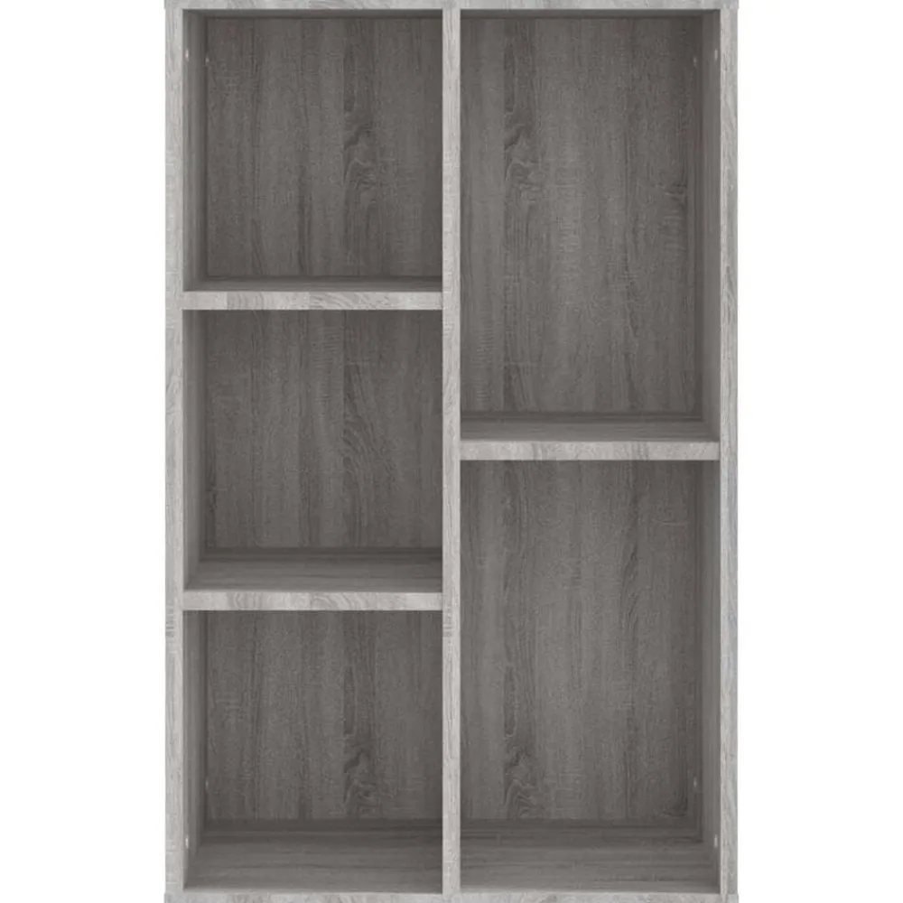 vidaXL Estantería/Aparador madera contrachapada 50x25x80cm Gris sonoma Discount