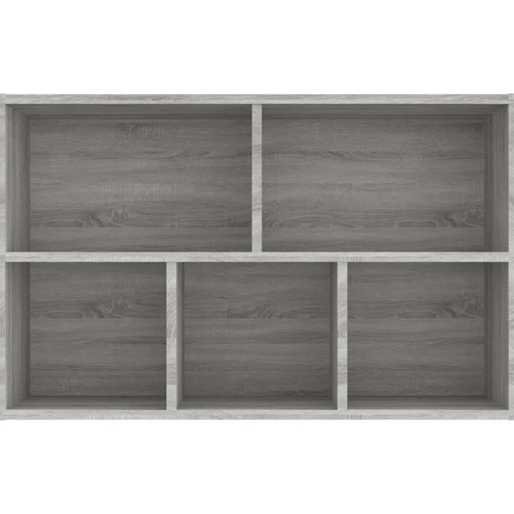 vidaXL Estantería/Aparador madera contrachapada 50x25x80cm Gris sonoma Discount