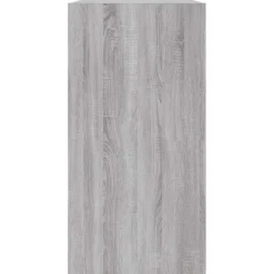 vidaXL Estantería/Aparador madera contrachapada 50x25x80cm Gris sonoma Discount