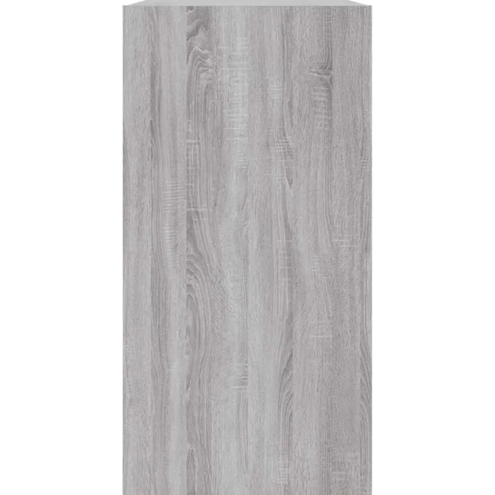 vidaXL Estantería/Aparador madera contrachapada 50x25x80cm Gris sonoma Discount