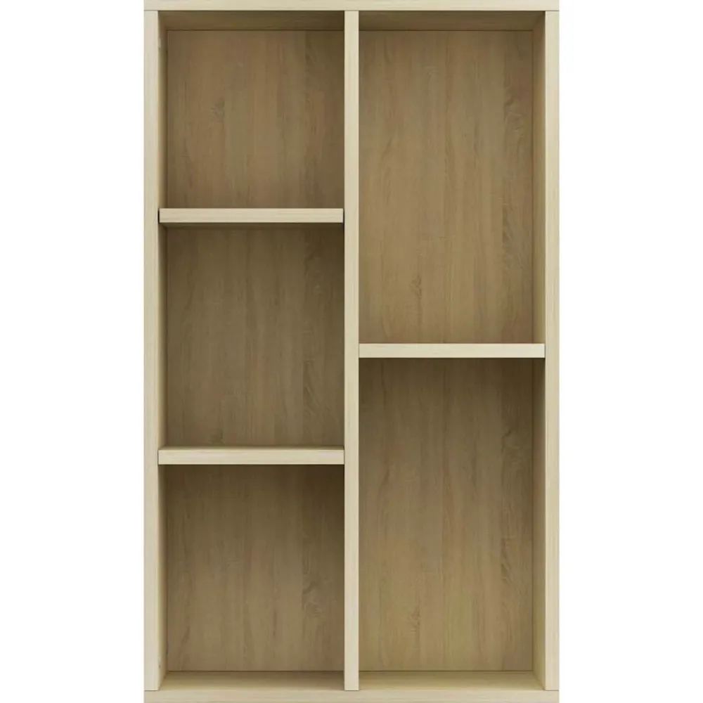 vidaXL Estanterías-Estantería/Aparador madera contrachapada color roble 50x25x80cm