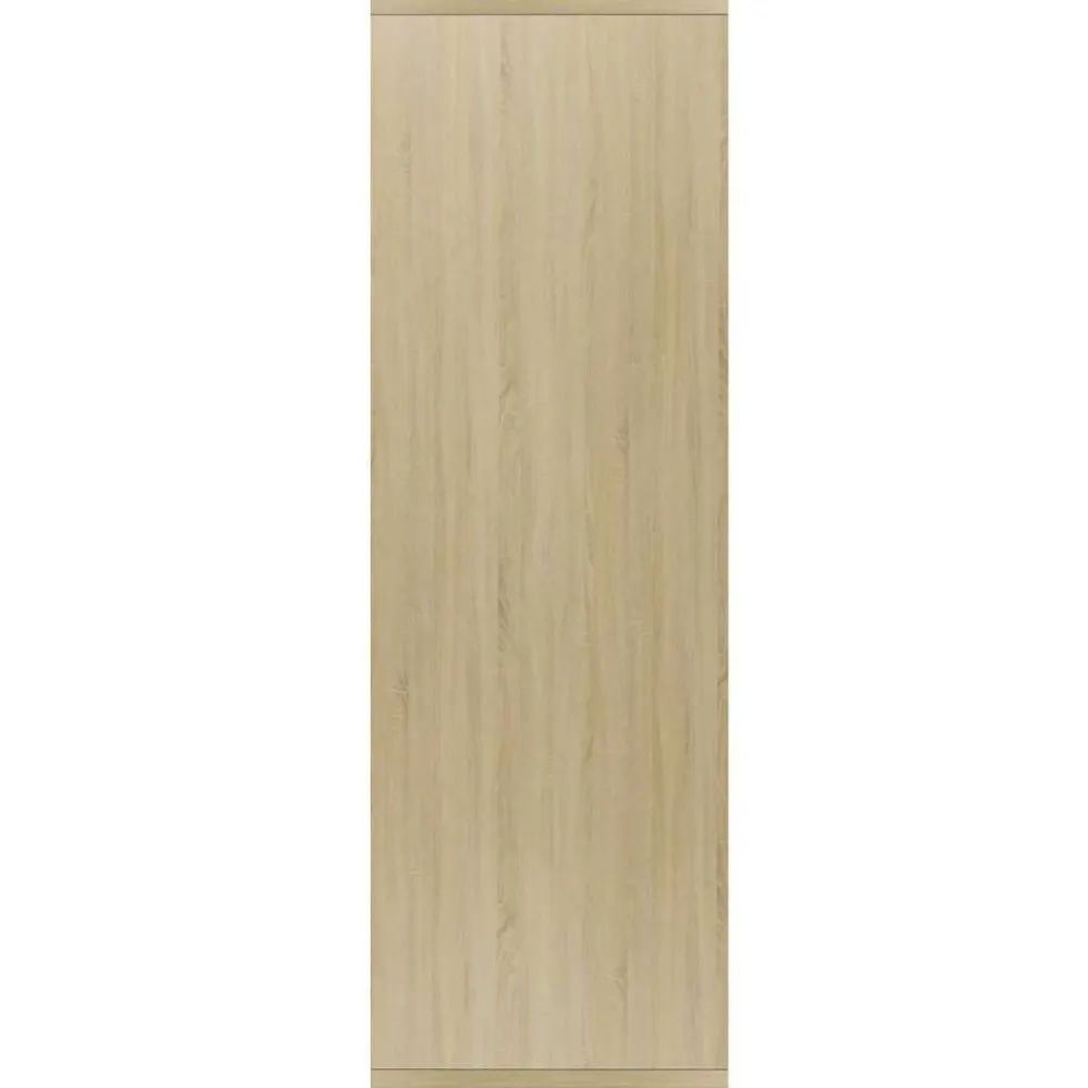 vidaXL Estanterías-Estantería/Aparador madera contrachapada color roble 50x25x80cm