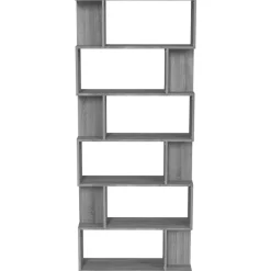 vidaXL Estantería/Biombo madera contrachapada 80x24x192 cm Gris sonoma Outlet