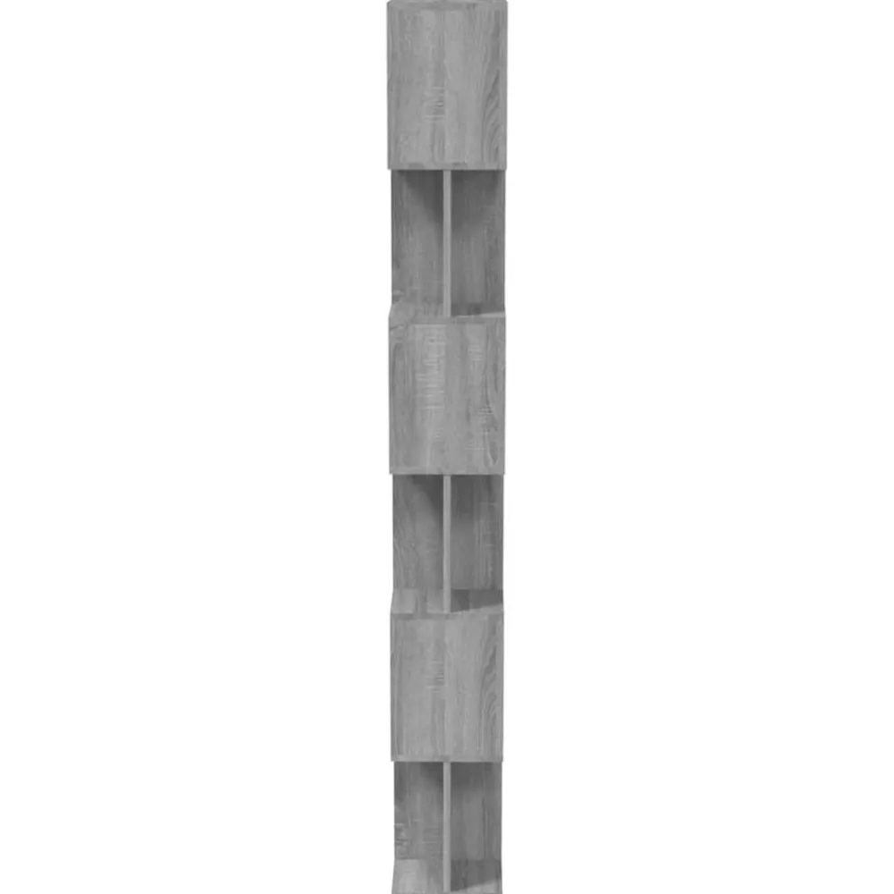 vidaXL Estantería/Biombo madera contrachapada 80x24x192 cm Gris sonoma Outlet