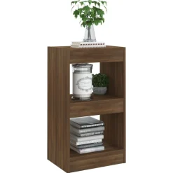 vidaXL Estantería/divisor de espacios roble marrón 40x30x72 cm Marr&oacute;n roble Online