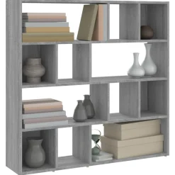 vidaXL Estantería/divisor de espacios 105x24x102 cm Gris sonoma Clearance