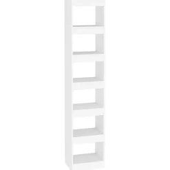 vidaXL Estantería/divisor de espacios 40x30x198 cm Blanco Clearance
