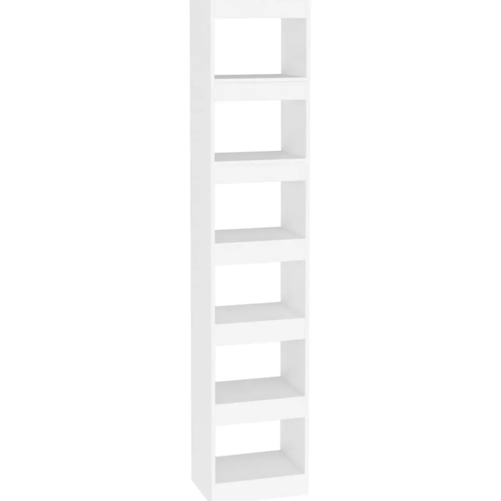 vidaXL Estantería/divisor de espacios 40x30x198 cm Blanco Clearance