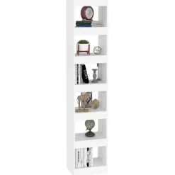 vidaXL Estantería/divisor de espacios 40x30x198 cm Blanco Clearance