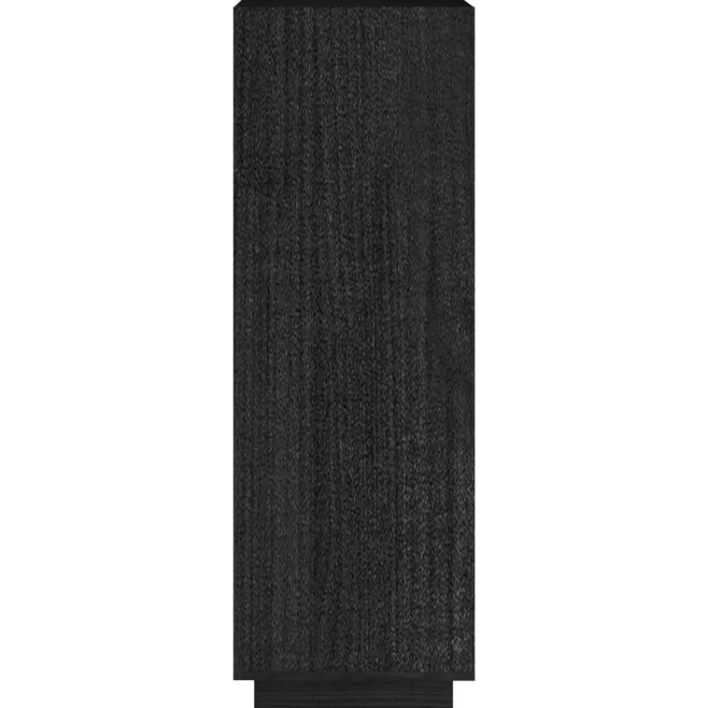 vidaXL Estantería/divisor de espacios madera pino 40x35x103 cm Negro Sale