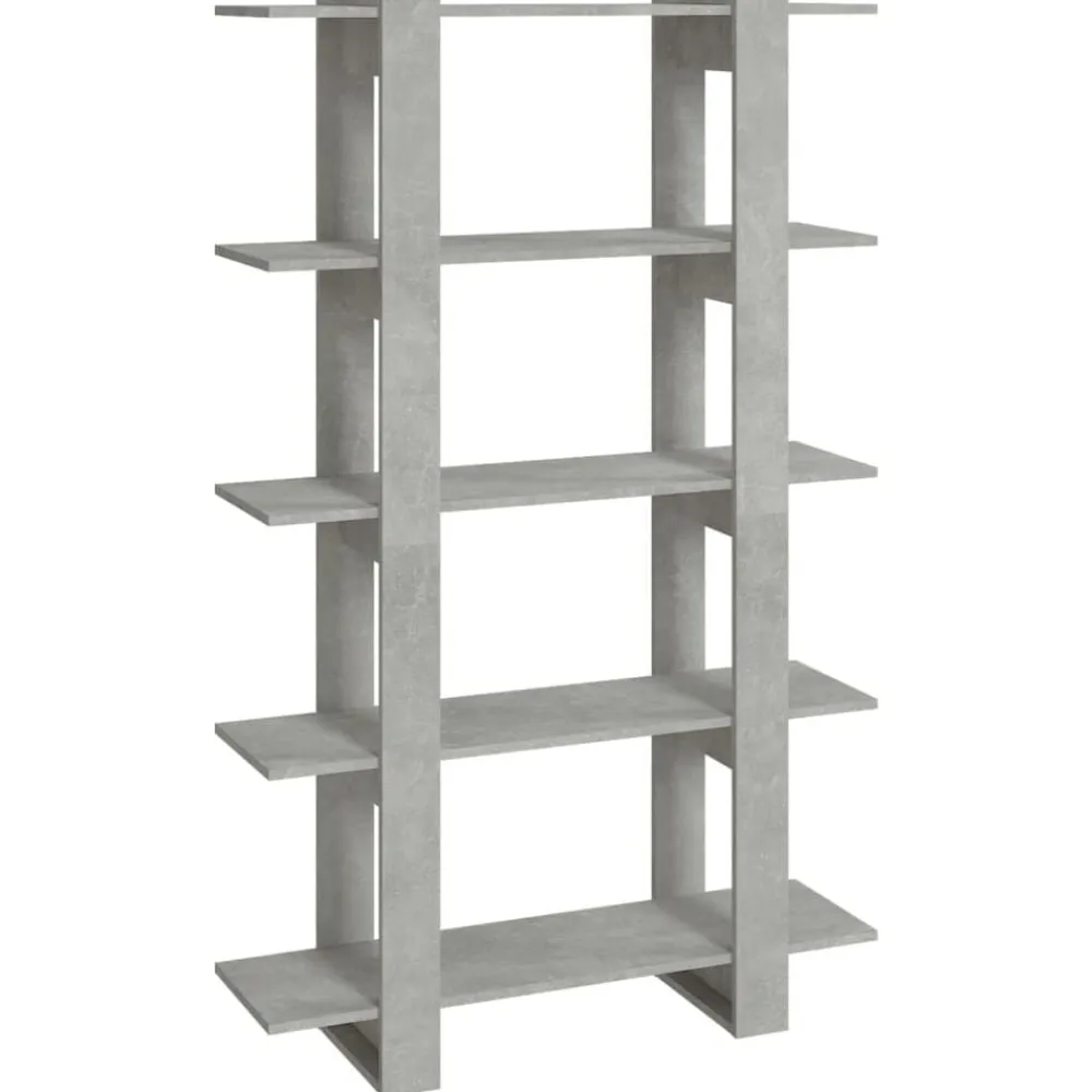 vidaXL Estantería/divisor de espacios gris hormigón 100x30x160 cm Gris hormigón Sale