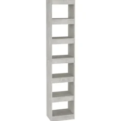 vidaXL Estantería/divisor de espacios gris hormigón 40x30x198 cm Gris hormigón Best