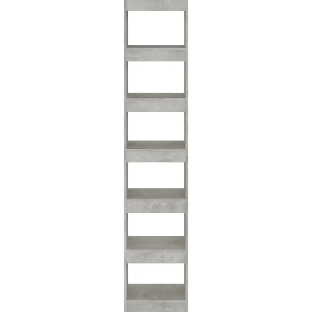 vidaXL Estantería/divisor de espacios gris hormigón 40x30x198 cm Gris hormigón Best