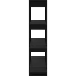 vidaXL Estantería/divisor de espacios 100x30x123,5 cm Negro Discount