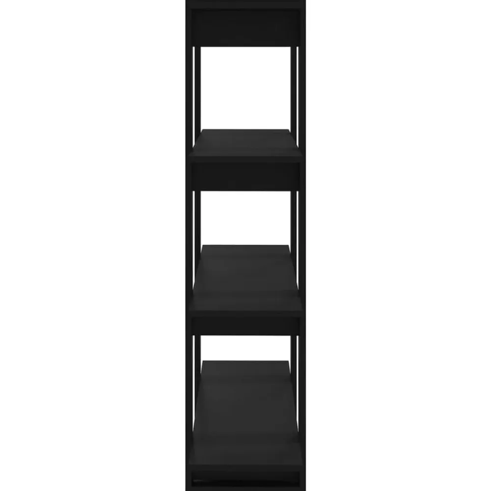 vidaXL Estantería/divisor de espacios 100x30x123,5 cm Negro Discount